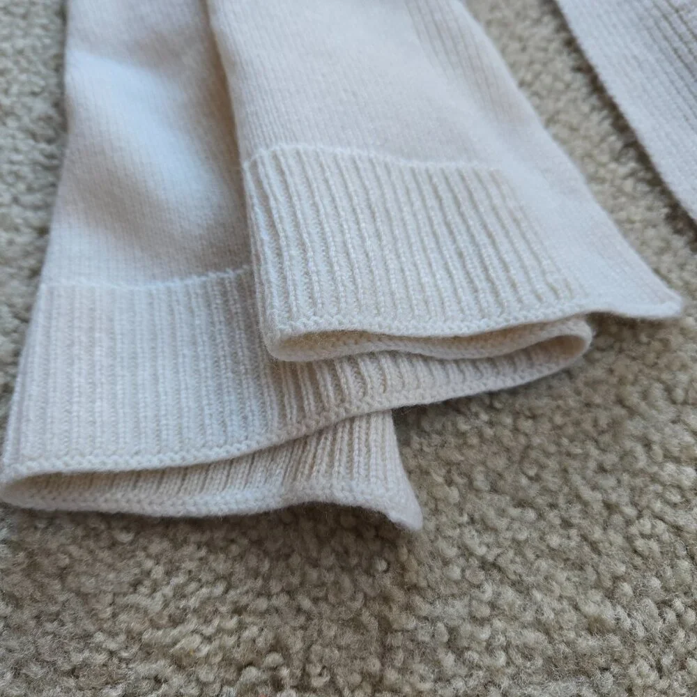 Banana Republic Todd & Duncan Cashmere Scarf Cream Oatmeal
